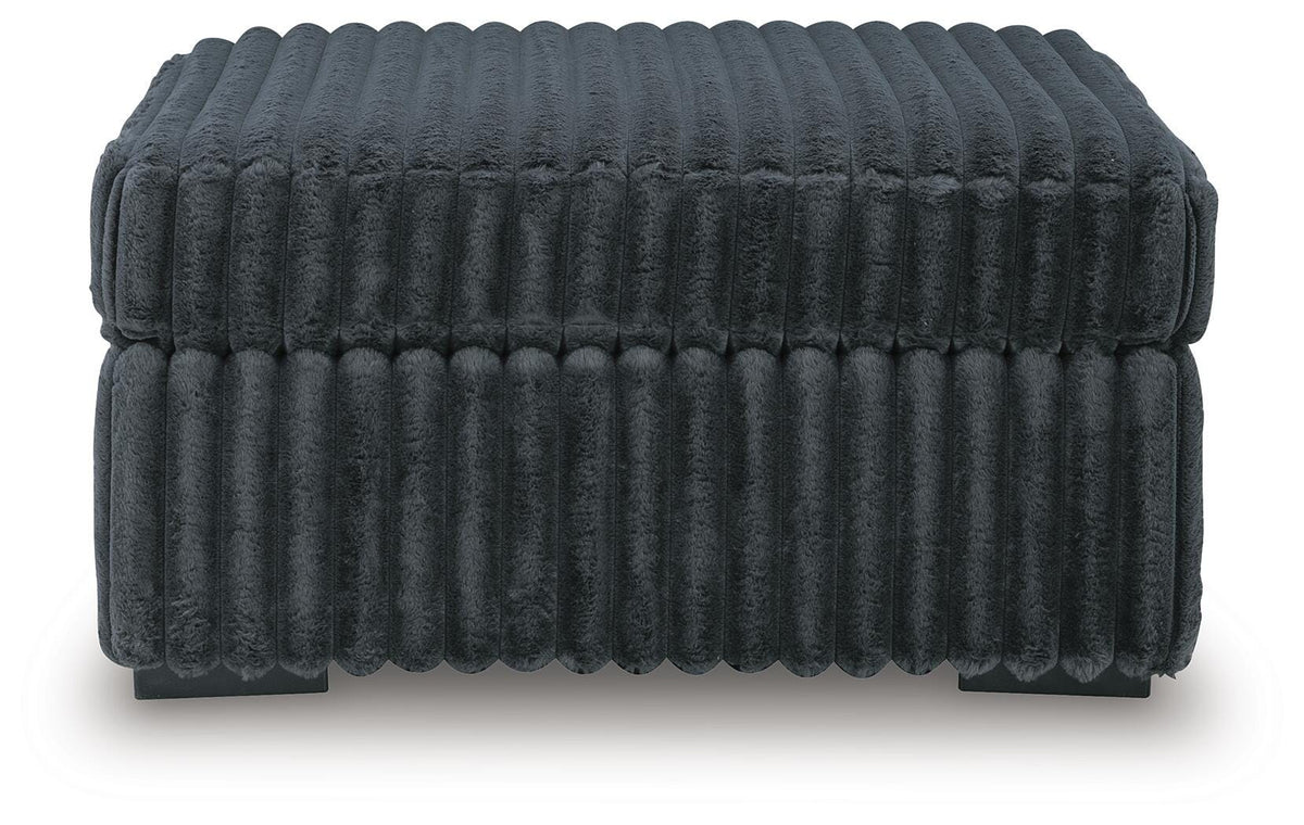 Midnight-Madness Oversized Chair and Ottoman (2)