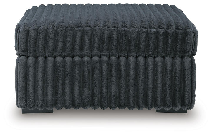 Midnight-Madness Oversized Accent Ottoman - Dark Gray (3)
