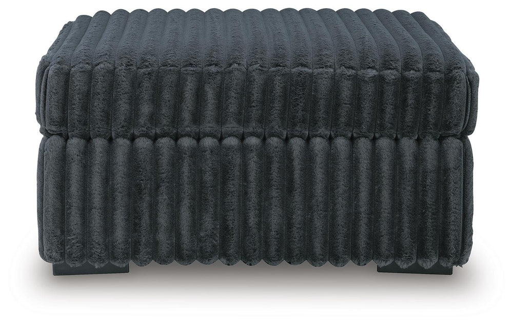 Midnight-Madness Oversized Accent Ottoman - Dark Gray (3)