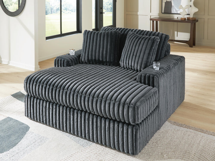 Midnight-Madness Oversized Chaise - Dark Gray (5)