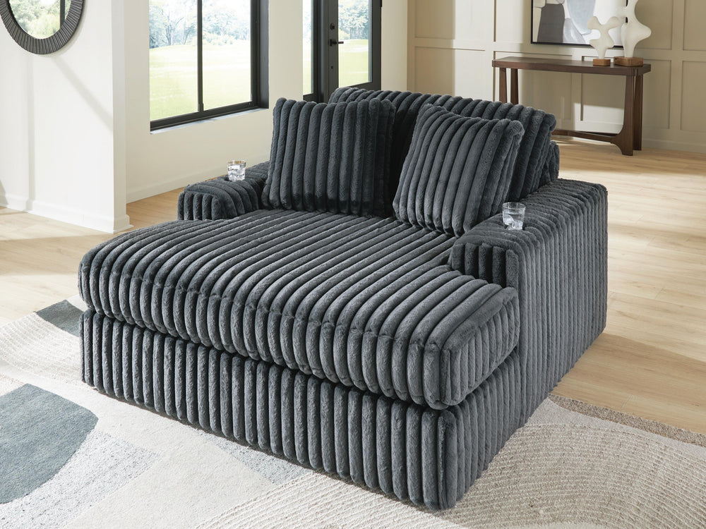 Midnight-Madness Oversized Chaise - Dark Gray (5)