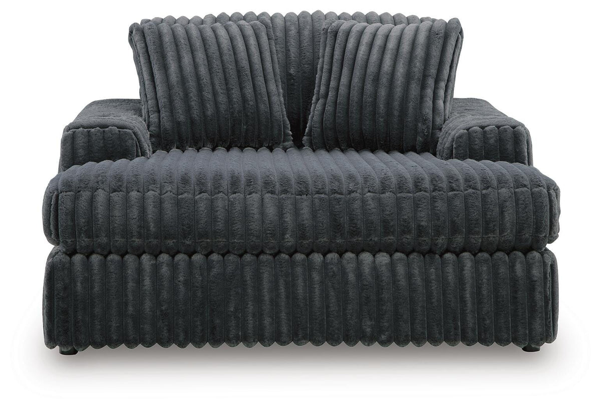 Midnight-Madness Sofa, Loveseat and Oversized Chaise (2)