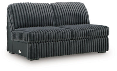 Midnight-Madness Armless Loveseat