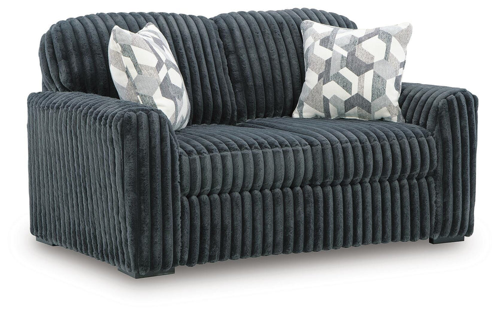 Midnight-Madness Loveseat - Dark Gray (1)