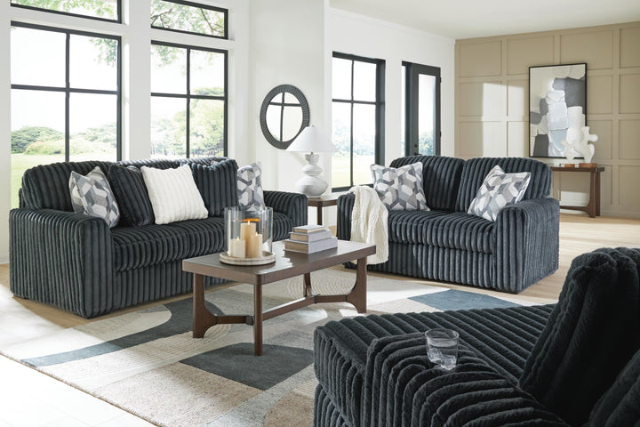 Midnight-Madness Sofa, Loveseat and Oversized Chaise (15)