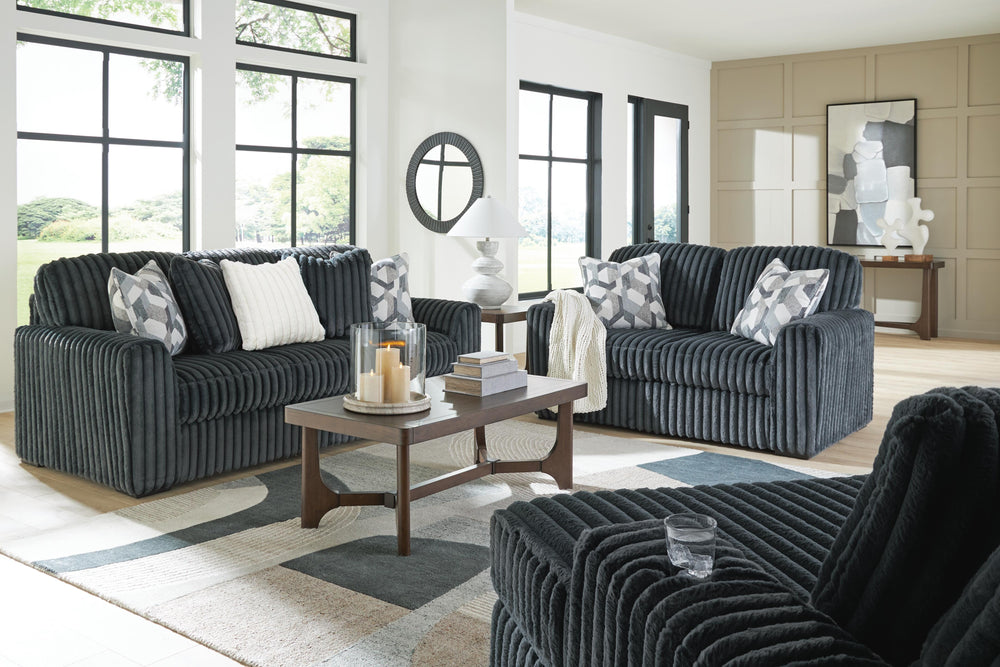 Midnight-Madness Sofa, Loveseat and Oversized Chaise (15)