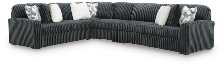 Midnight-Madness 4-Piece Sectional - Gunmetal (1)