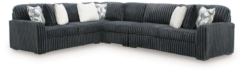 Midnight-Madness 4-Piece Sectional - Gunmetal (1)