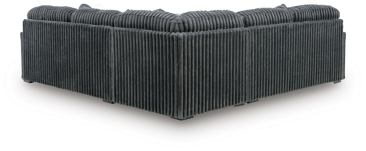Midnight-Madness 3-Piece Sectional - Gunmetal (2)