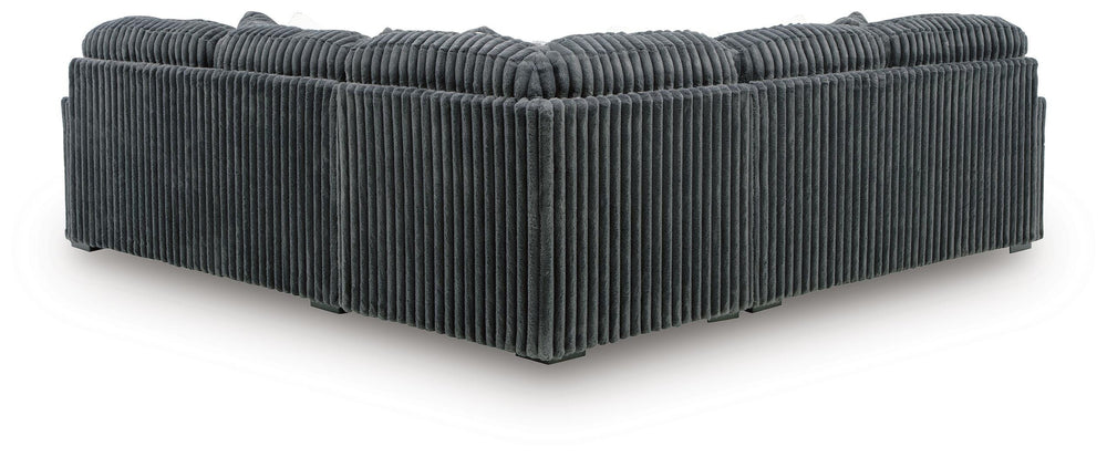 Midnight-Madness 3-Piece Sectional - Gunmetal (2)
