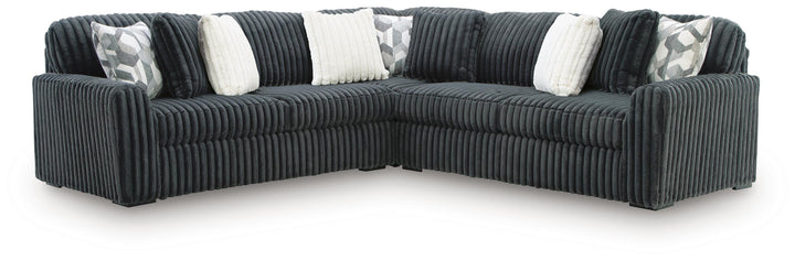 Midnight-Madness 3-Piece Sectional - Gunmetal (1)