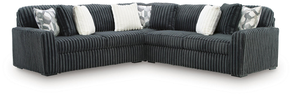 Midnight-Madness 3-Piece Sectional - Gunmetal (1)