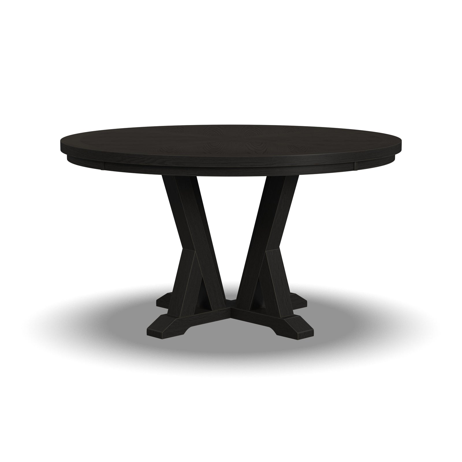 flexsteel-w1151-834-lattice-round-dining-table-dark-brown