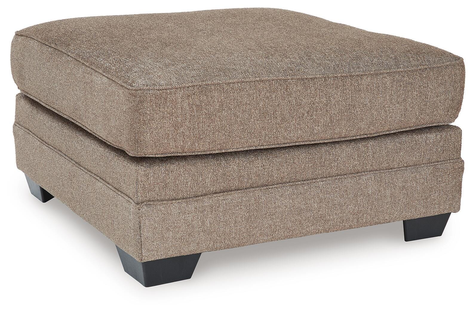 Cannonbrook Oversized Accent Ottoman - Light Brown (1)