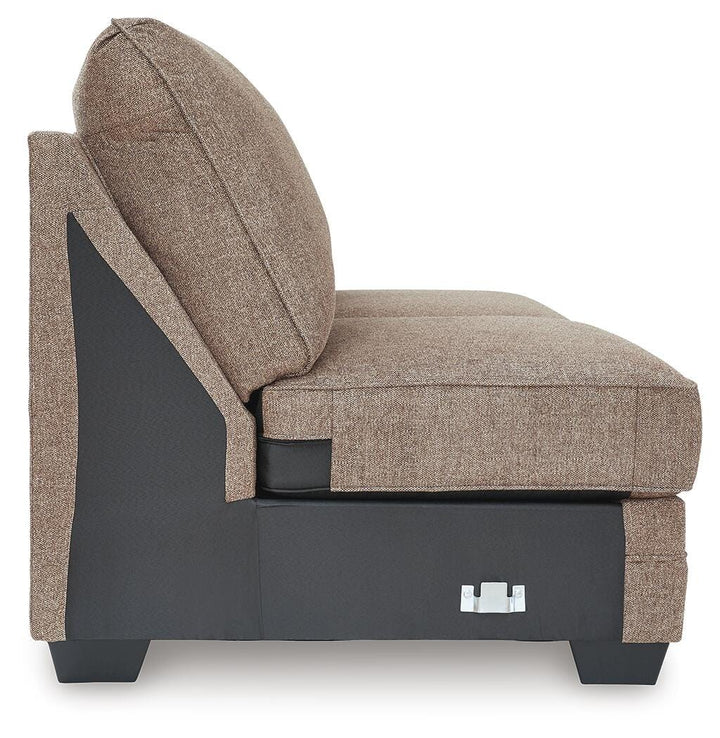 Cannonbrook Armless Loveseat - Light Brown (4)