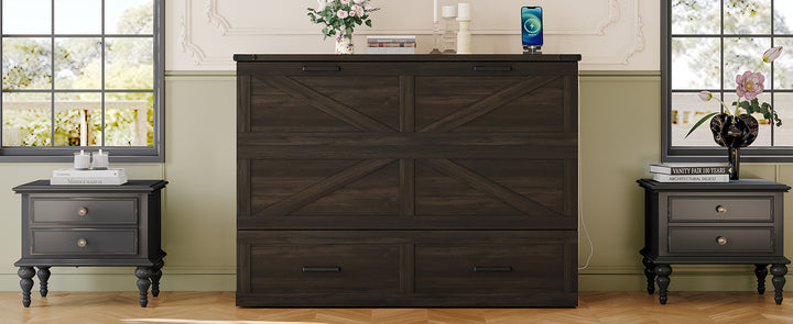 full-size-farmhouse-murphy-cabinet-bed-with-charging-station-and-storage-rustic-gray