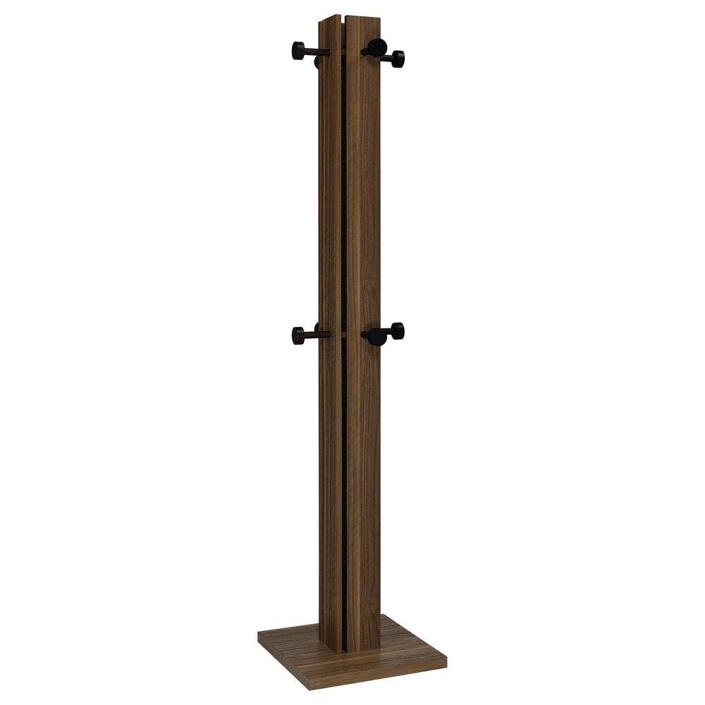 Coaster Furniture 983281 Rikkie Engineered Wood Coat Rack Walnut