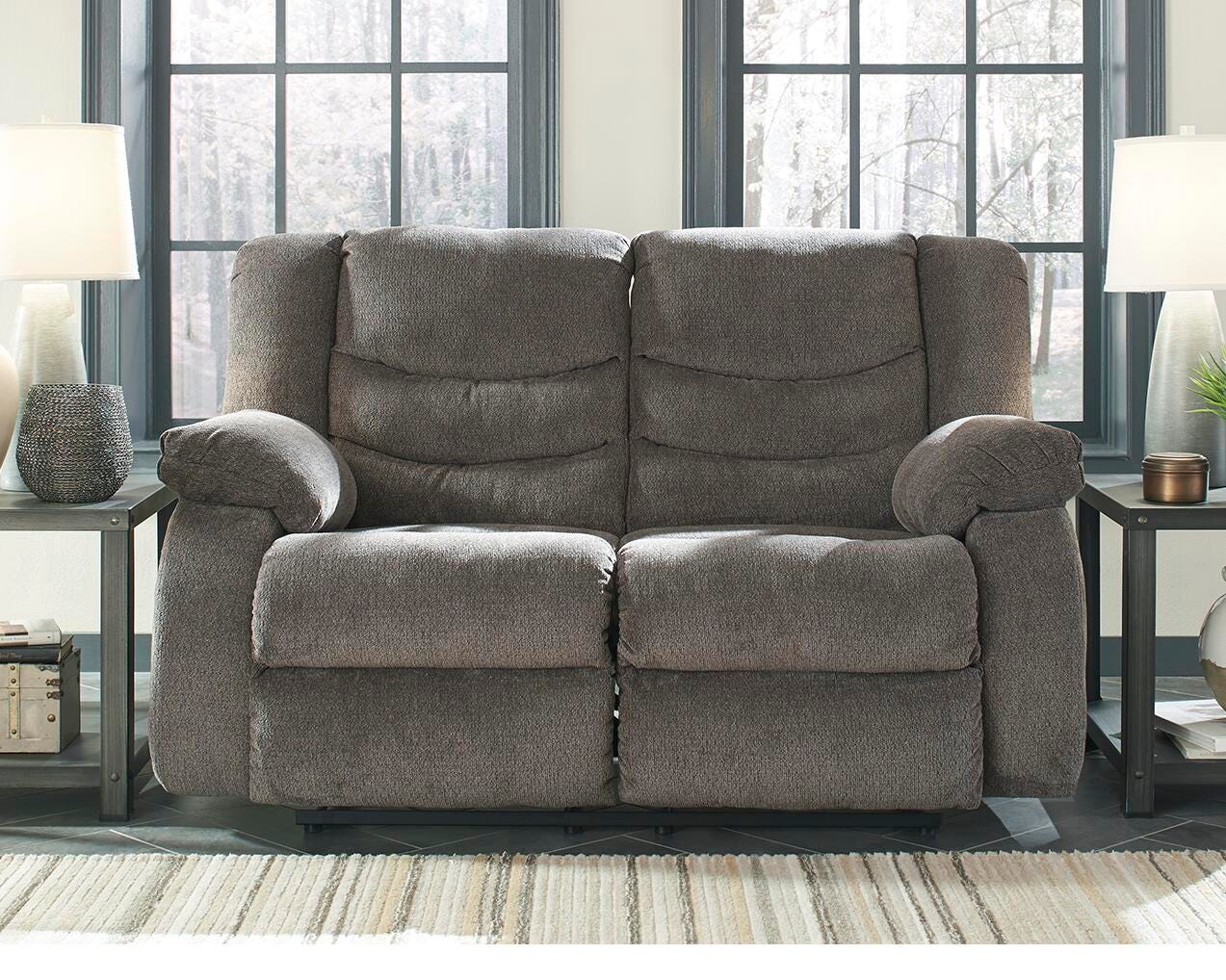 Tulen Reclining Loveseat - Gray (2)