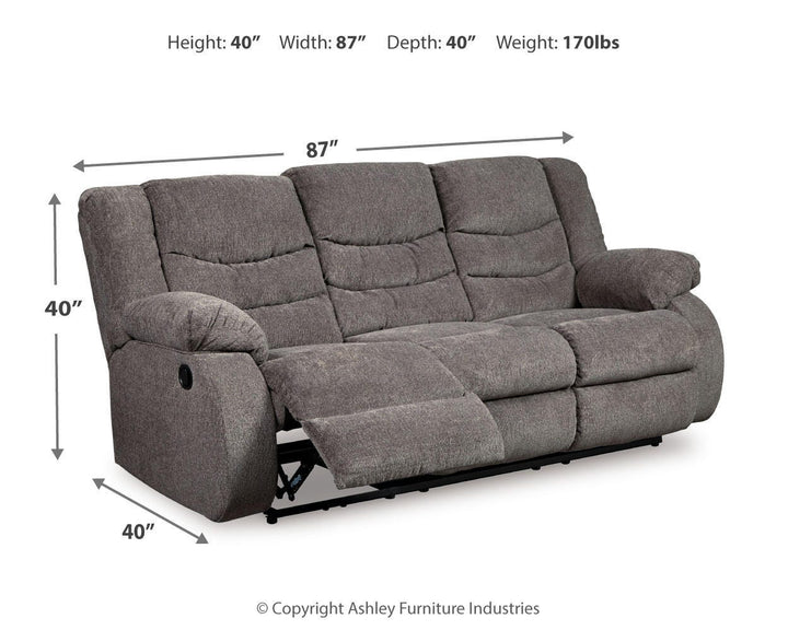 Tulen Reclining Sofa - Gray (7)