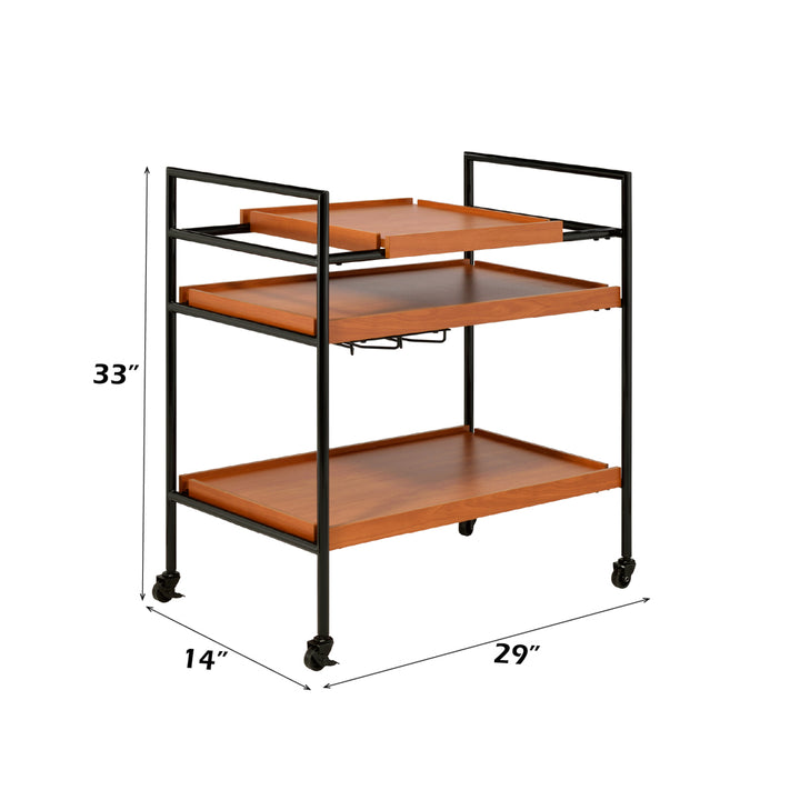 Oaken Serving Cart