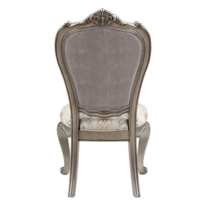 Ariadne - Side Chair Set of 2) - Velvet & Antique Platinum