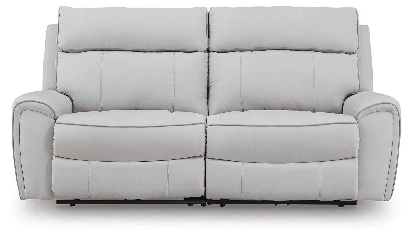 Social Pointe 2-Piece Reclining Loveseat - Gray (1)