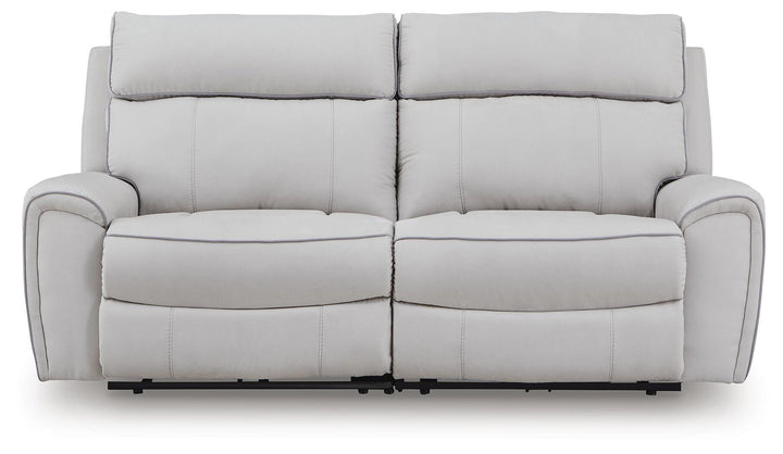 Social Pointe 2-Piece Reclining Loveseat - Gray (1)