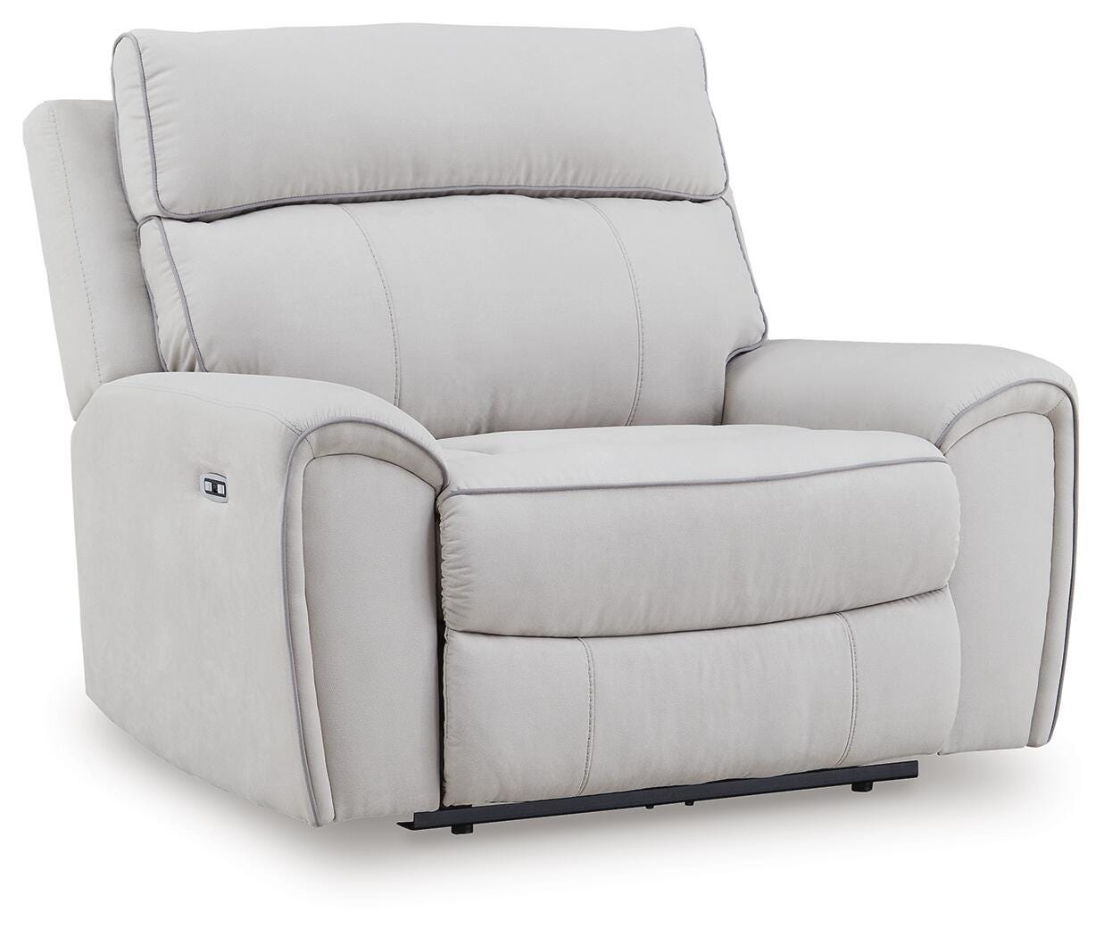 Social Pointe Power Recliner - Gray (1)