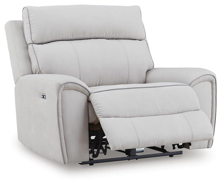 Social Pointe Power Recliner - Gray (3)