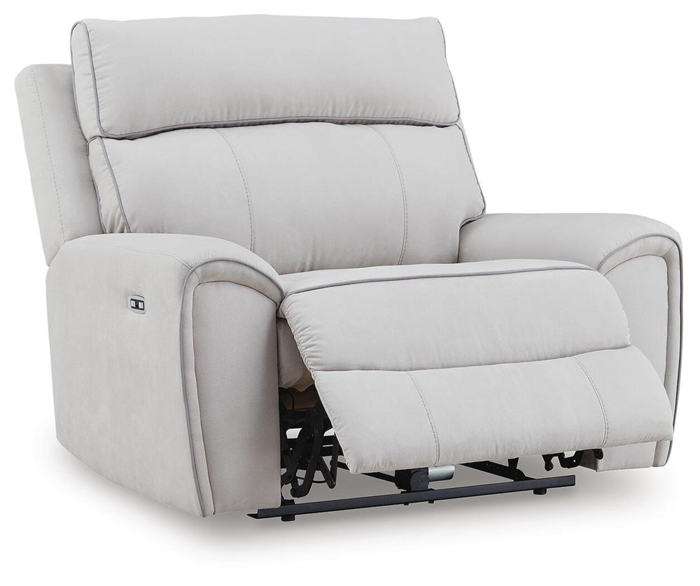 Social Pointe Power Recliner - Gray (3)
