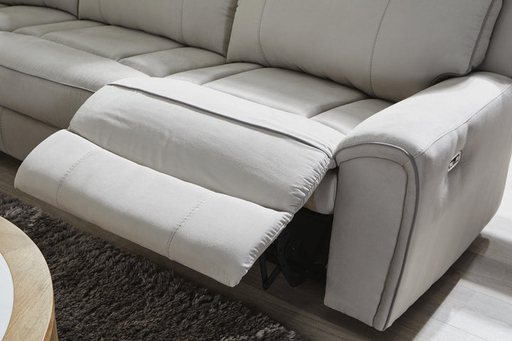 Social Pointe 2-Piece Reclining Loveseat - Gray (5)