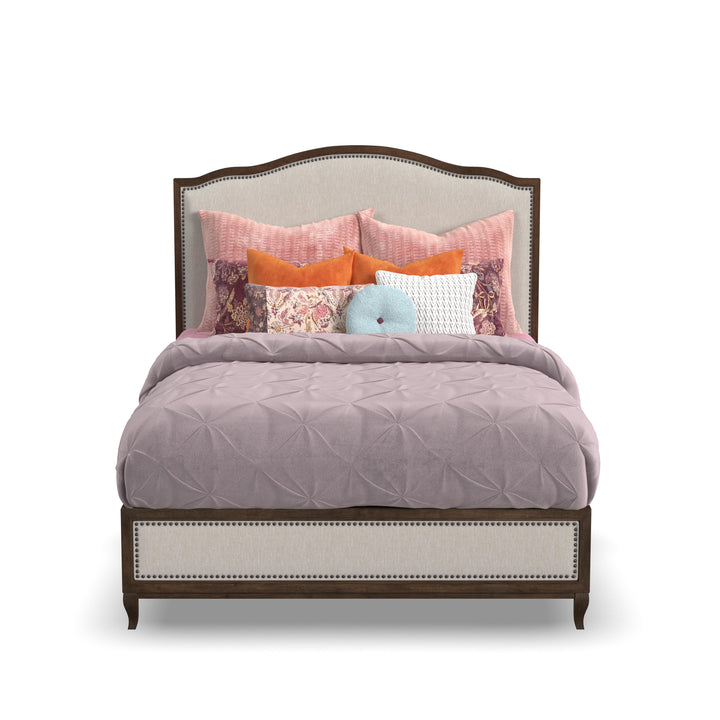 flexsteel-w1042-90q-bellevue-queen-bed-pearl-silver-dark-brown