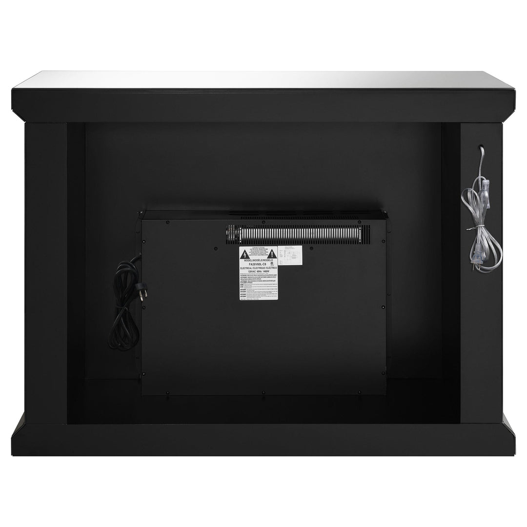 Coaster Furniture 991048 Gilmore Mirrored Freestanding Electric Fireplace Silver