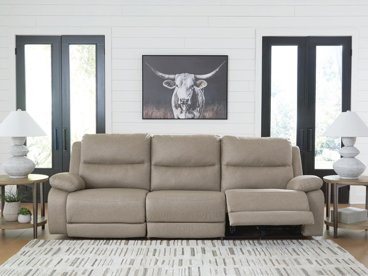 Narwhal Place 3-Piece Power Reclining Sectional - Pebble (3)