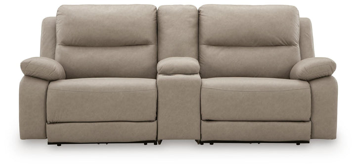Narwhal Place 3-Piece Power Reclining Sectional - Pebble (1)