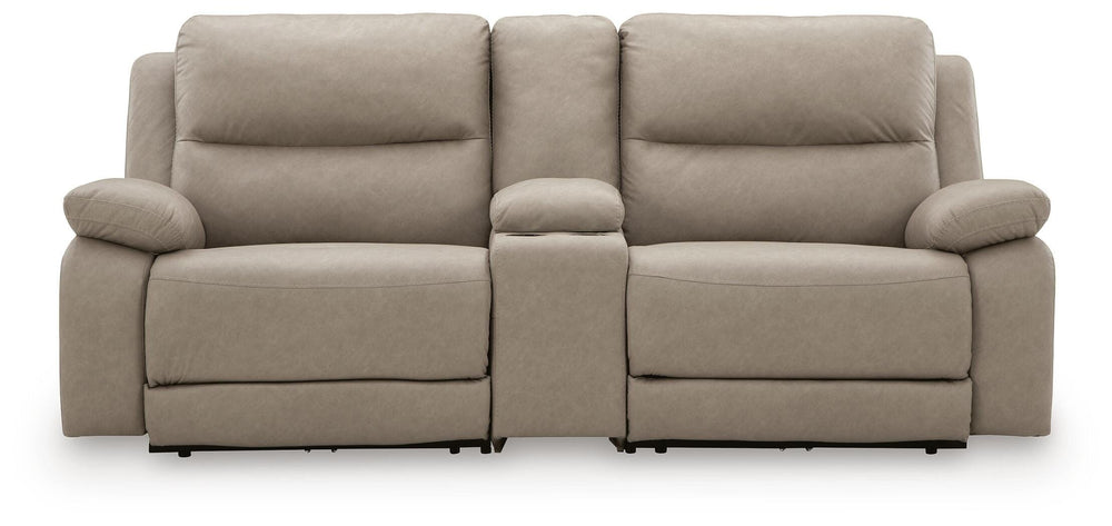 Narwhal Place 3-Piece Power Reclining Sectional - Pebble (1)