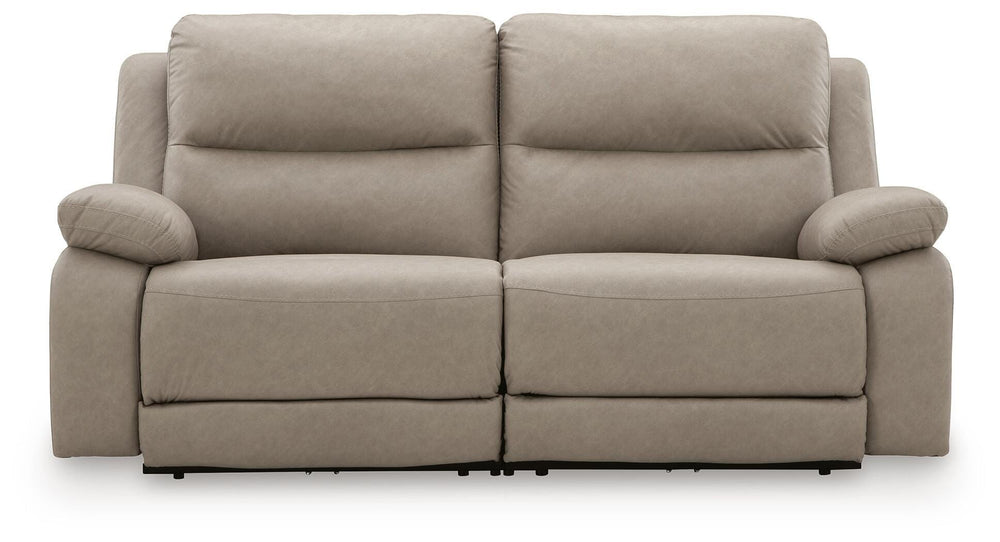 Narwhal Place 2-Piece Reclining Loveseat - Beige (1)