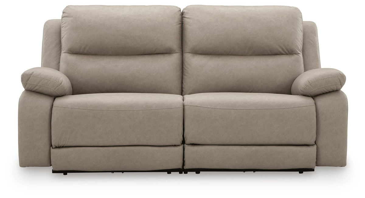 Narwhal Place 2-Piece Reclining Loveseat - Beige (1)