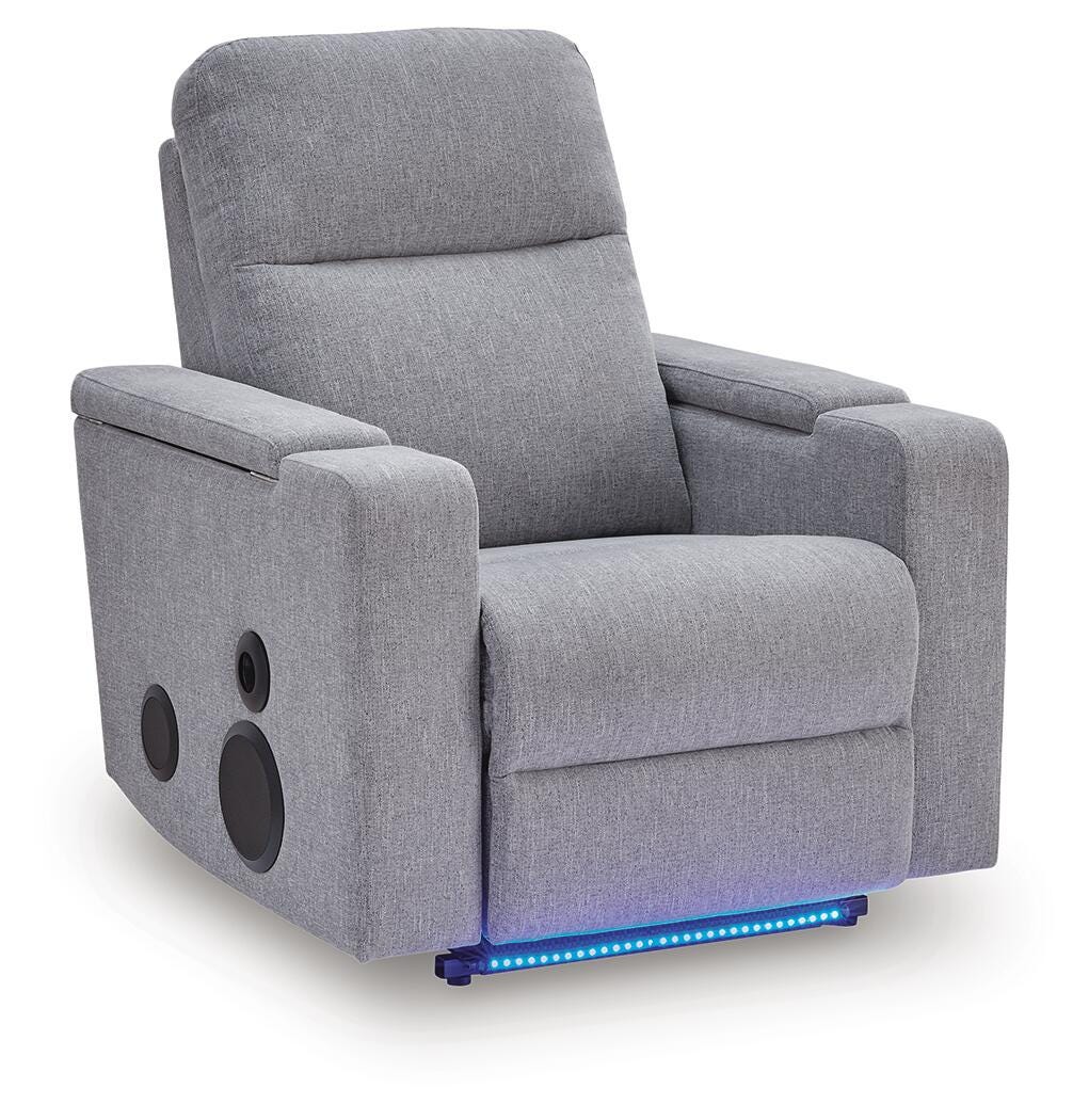 Pineland Power Glider Recliner with Audio System - Gray (1)