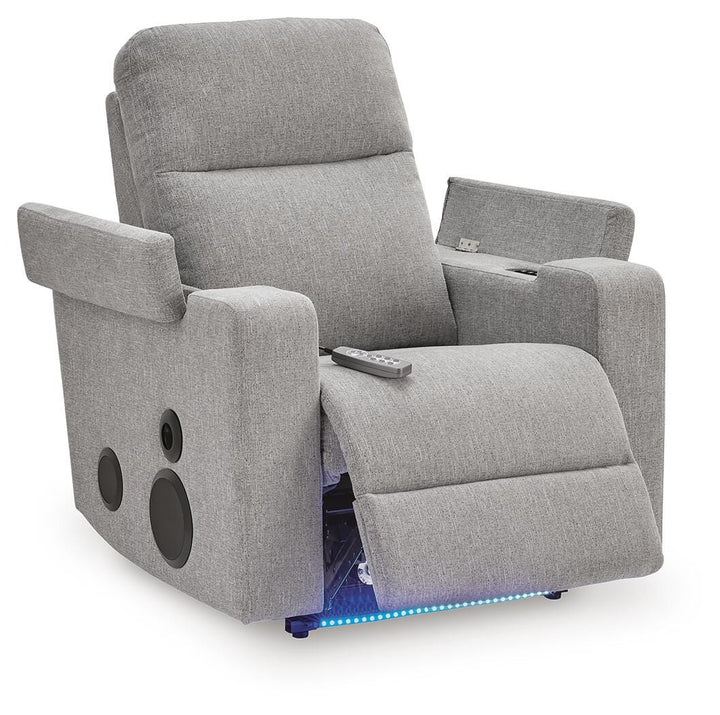 Pineland Power Glider Recliner with Audio System - Gray (4)