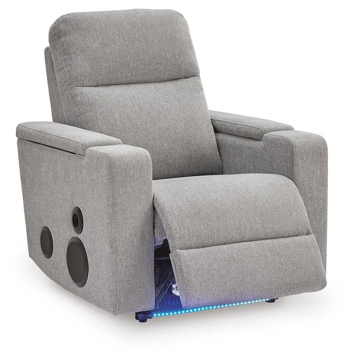Pineland Power Glider Recliner with Audio System - Gray (3)