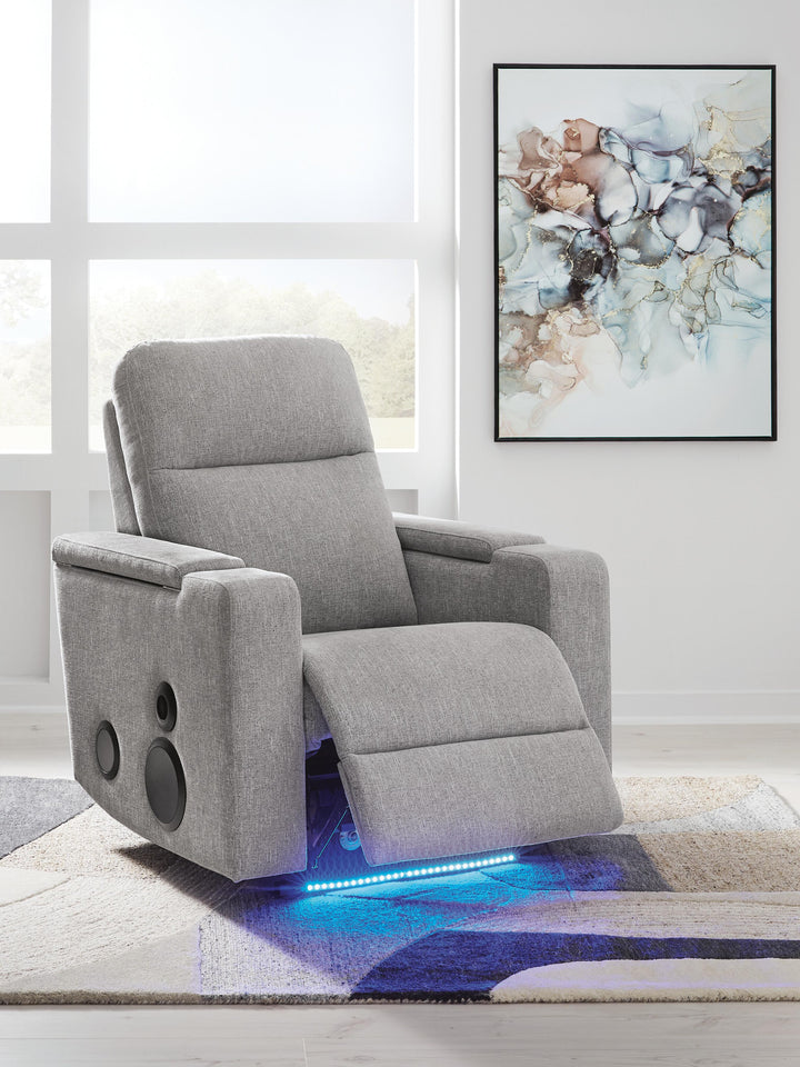 Pineland Power Glider Recliner with Audio System - Gray (10)