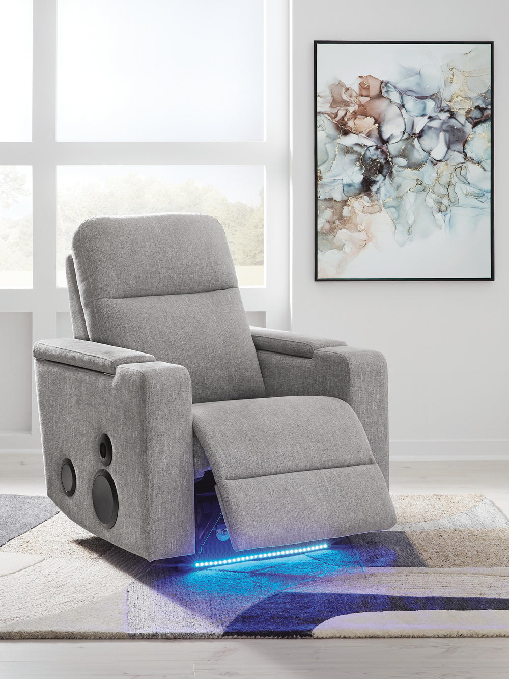 Pineland Power Glider Recliner with Audio System - Gray (10)