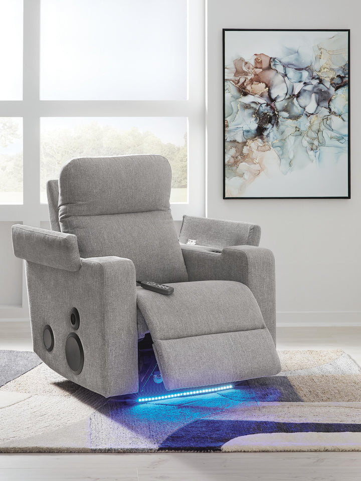 Pineland Power Glider Recliner with Audio System - Gray (9)