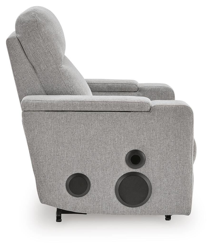 Pineland Power Glider Recliner with Audio System - Gray (6)