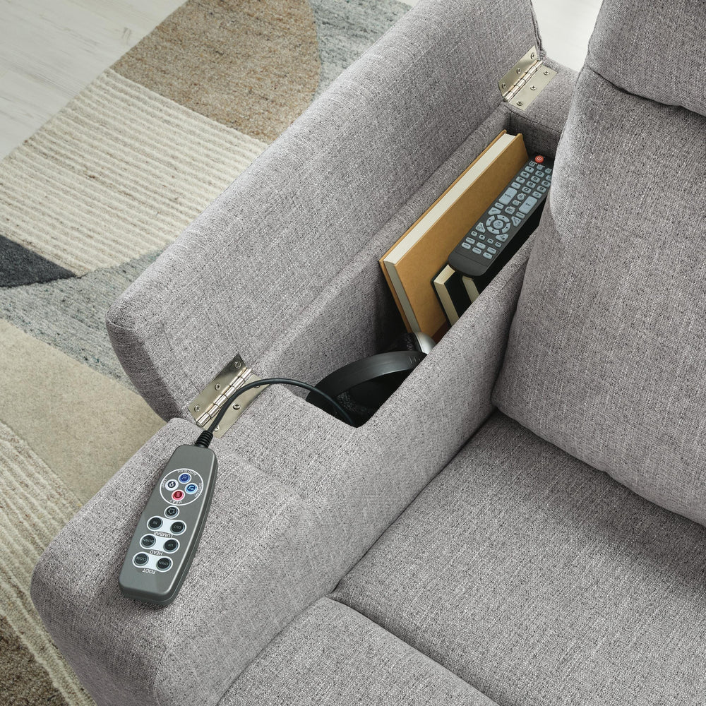 Pineland Power Glider Recliner with Audio System - Gray (12)