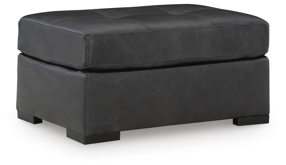Brindley Pier Oversized Accent Ottoman - Black (1)