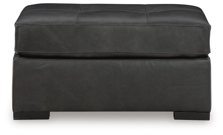 Brindley Pier Oversized Accent Ottoman - Black (3)