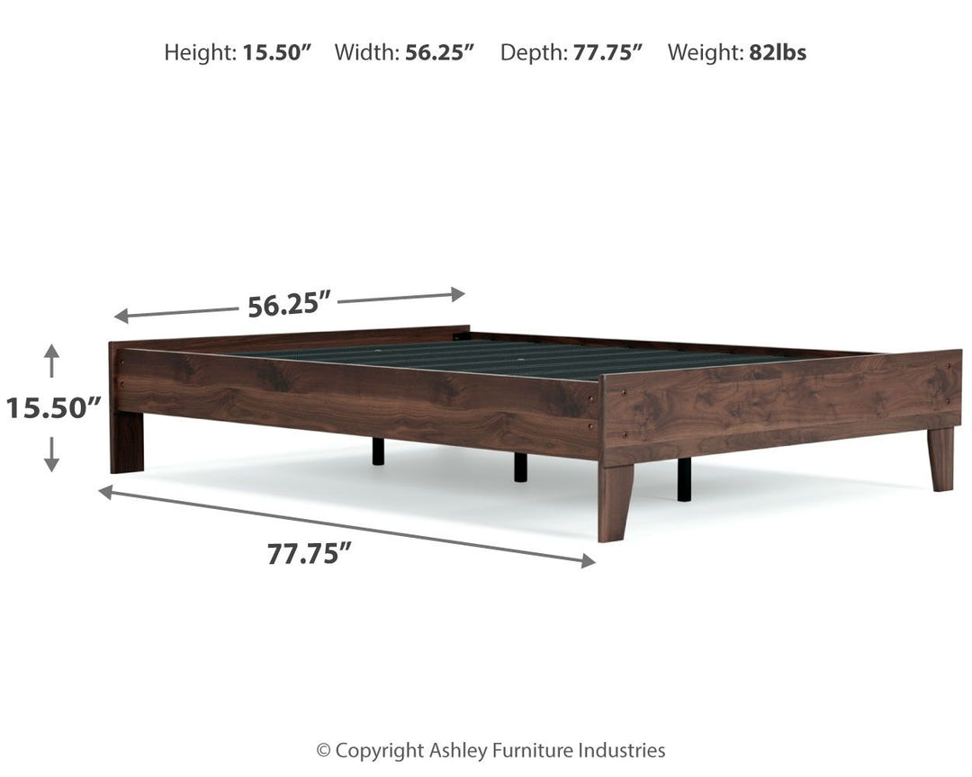 Calverson - Full Platform Bed - Mocha