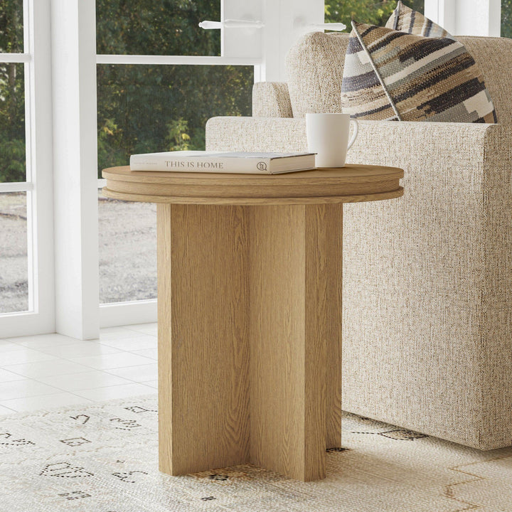 Waterfall Round End Table